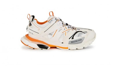 BALENCIAGA TRACK TRAINER "BLACK GREY ORANGE" WITH LED Only sell in the U.S. region