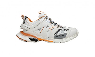 Balenciaga Sneaker Tess.s.Gomma MAILLE BLACK Grey orange 542023 W1GB1 9059