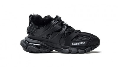Balenciaga Track Sneaker 'Black' Plush Black