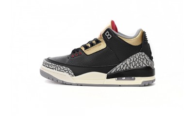 Jordan 3 RetroBlack Cement Gold