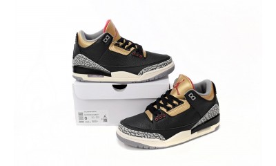 Jordan 3 RetroBlack Cement Gold