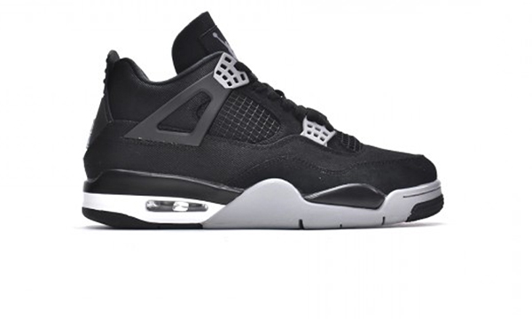 Air Jordan 4 Retro Black Canvas