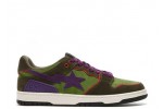 A Bathing Ape Sk8 Sta Dark Purple Green