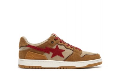 A Bathing Ape Sk8 Sta Wheat Red