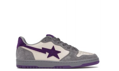 A Bathing Ape Court Sta Mist Grey Royal Purple