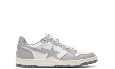 A Bathing Ape Court Sta Light Grey Cream