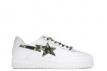 A Bathing Ape Bape Sta Low White ABC Camo Green