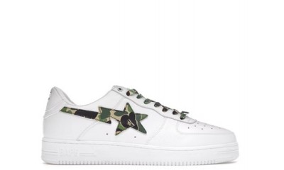 A Bathing Ape Bape Sta Low White ABC Camo Green