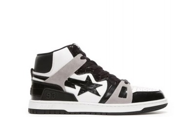 A Bathing Ape Bape Sta 93 Hi Black Light Grey