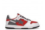 A Bathing Ape Bape SK8 Sta White Red