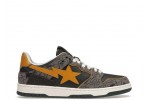 A Bathing Ape Bape SK8 Sta Grey Mustard Yellow