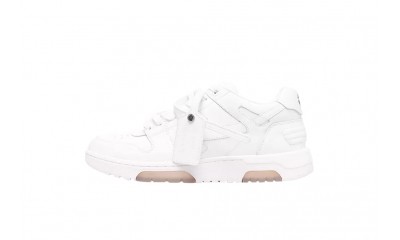 OFF-WHITE Out Of Office OOO Low Tops Triple White