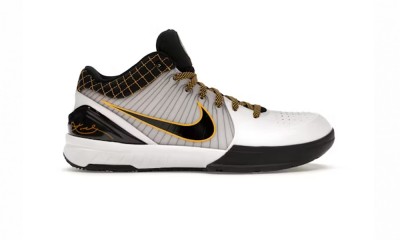 Nike Kobe 4 Protro White Black Del Sol